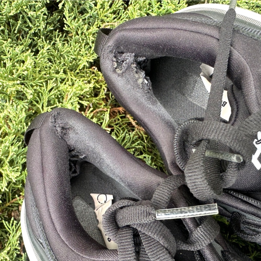 Hoka Bondi 8 Women's Athletic Shoes Size 8 Black White - Picture 7 of 12